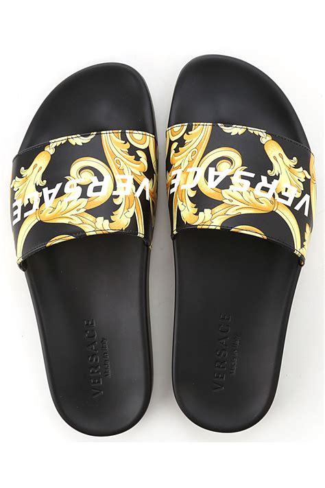 fake versace slides mens|versace flip flops men's.